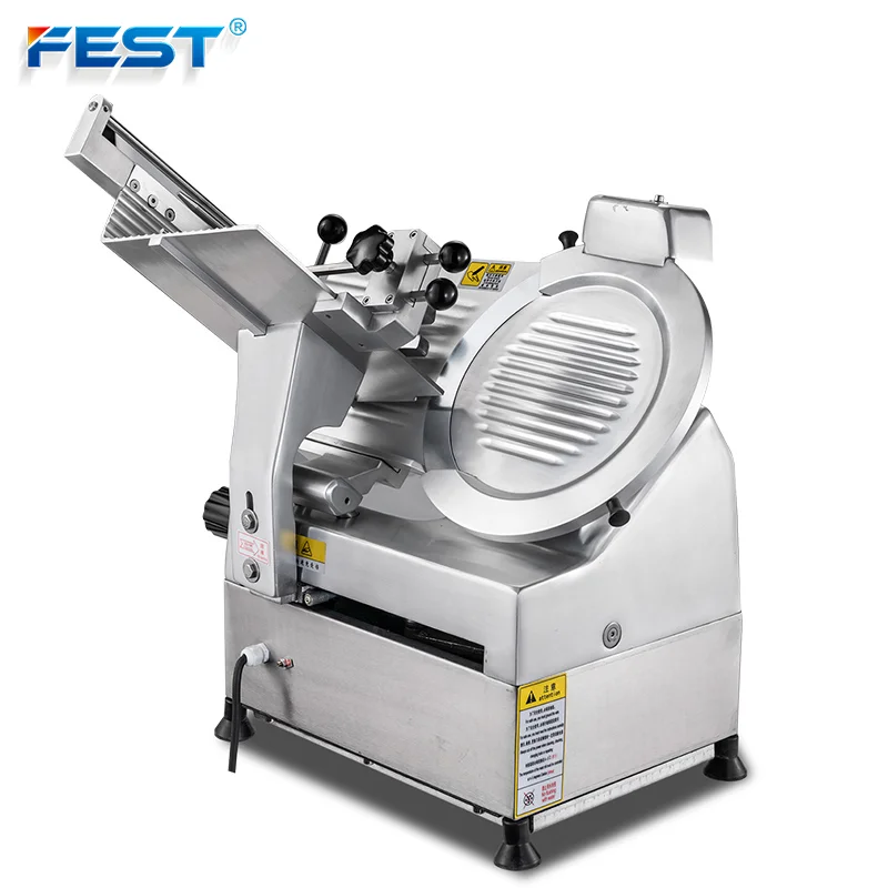 FEST Cheap wholesale meat cutting frozen bacon 12 inch electric meat slicer for commercial use meat slicer electric