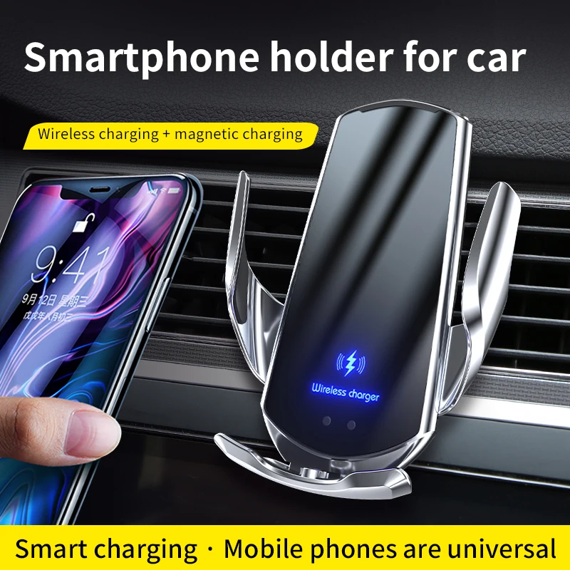 Strong Magnetic Wireless Car  Phone Stand Universal smart sensor car wireless charger