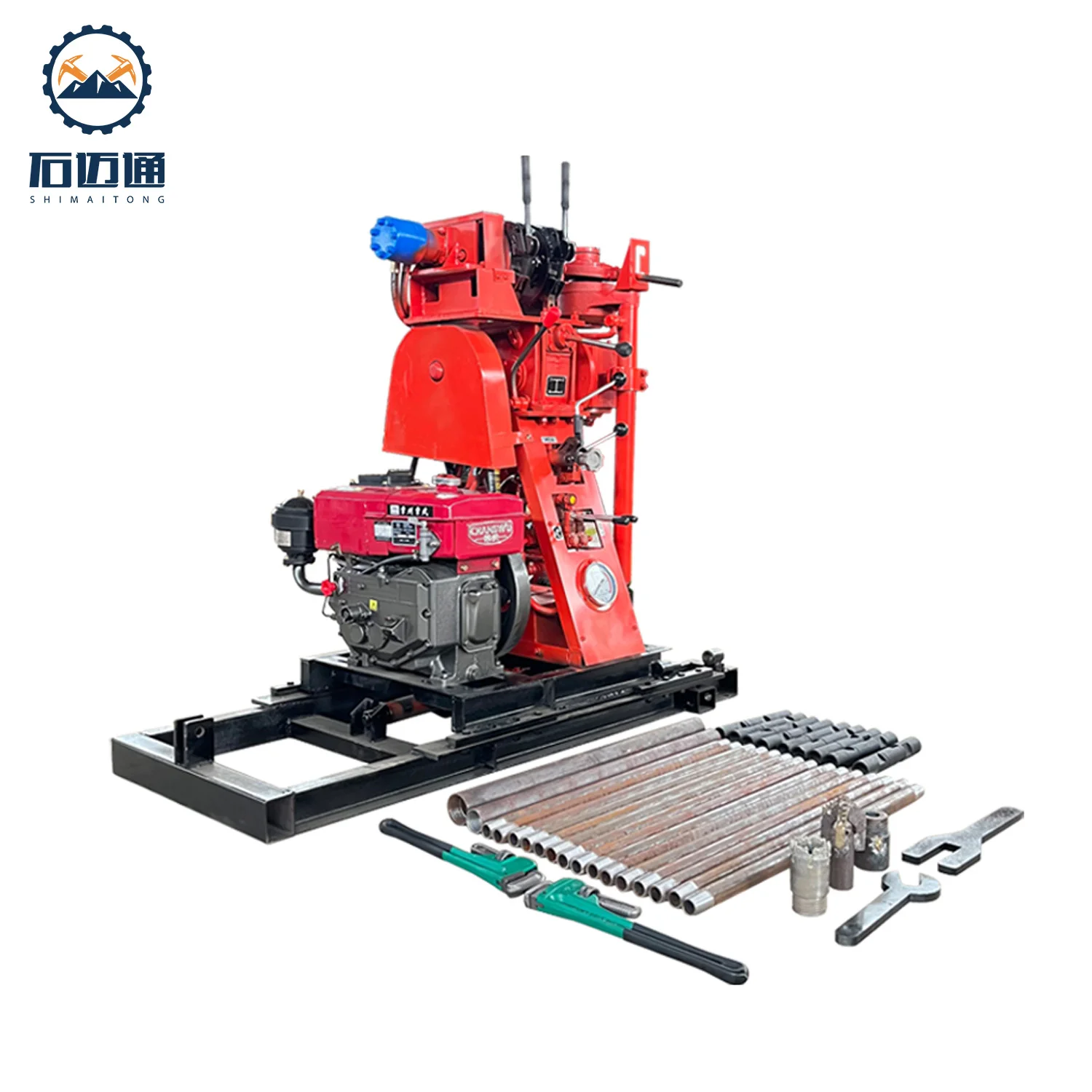 Rotary Drilling Rig JM50 for Soil Testing  hydraulic rotator core drilling rig