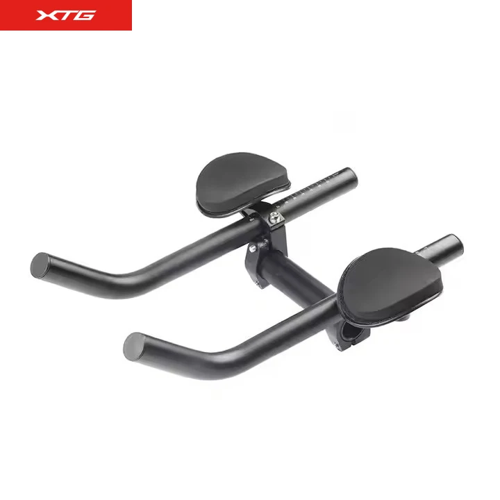 XUNTING Aluminum Alloy Bike Carbon TT Handlebars Cycling Long Distance Rest Bicycle Ride Rest Handlebar MTB Road Bikes