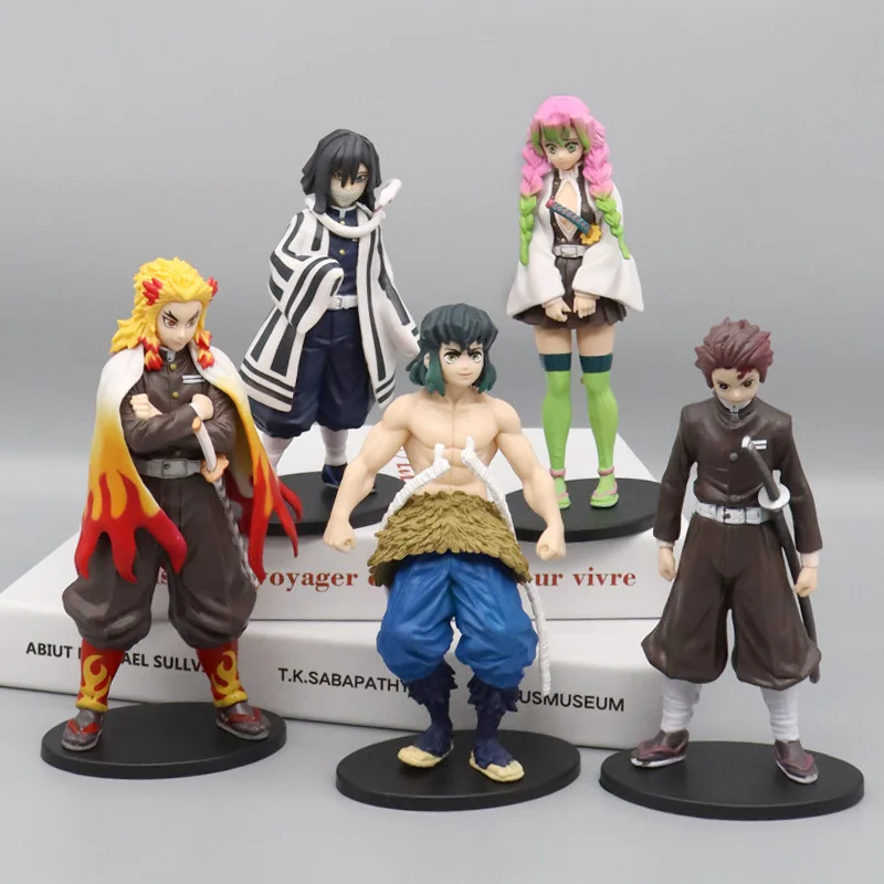 Anime Demon Slayer Action Figures Kimetsu No Yaiba Shinobu Nezuko PVC Dolls Model Collection Ornaments Japan Derivatives Toys
