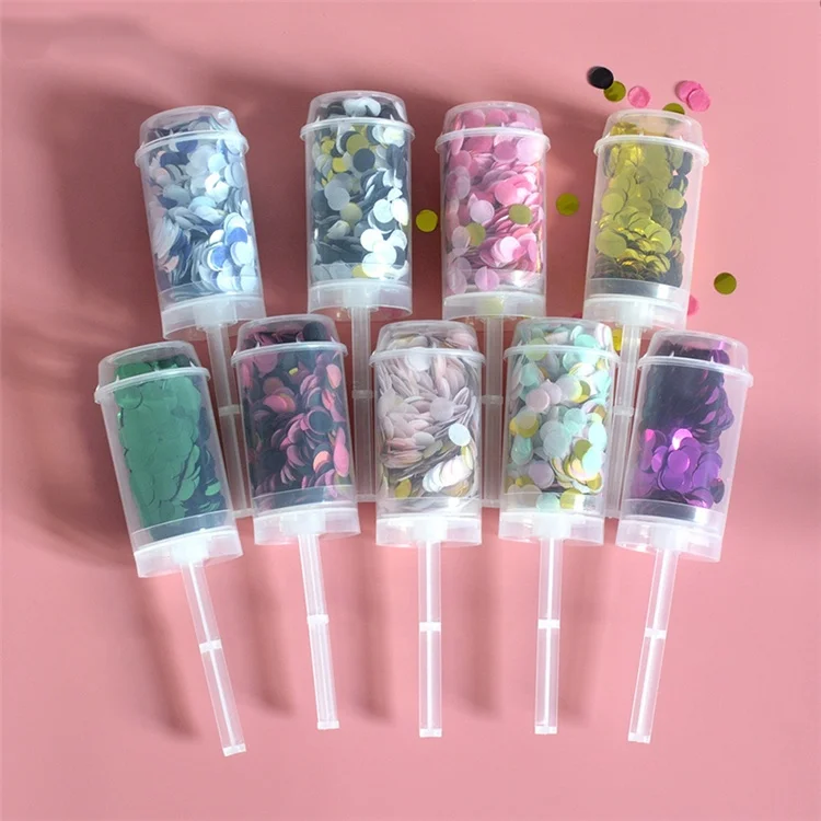 
Wholesale Push-Pop Mixed Confetti Wedding Birthday Decoration Confetti Poppers Biodegradable Supplies 