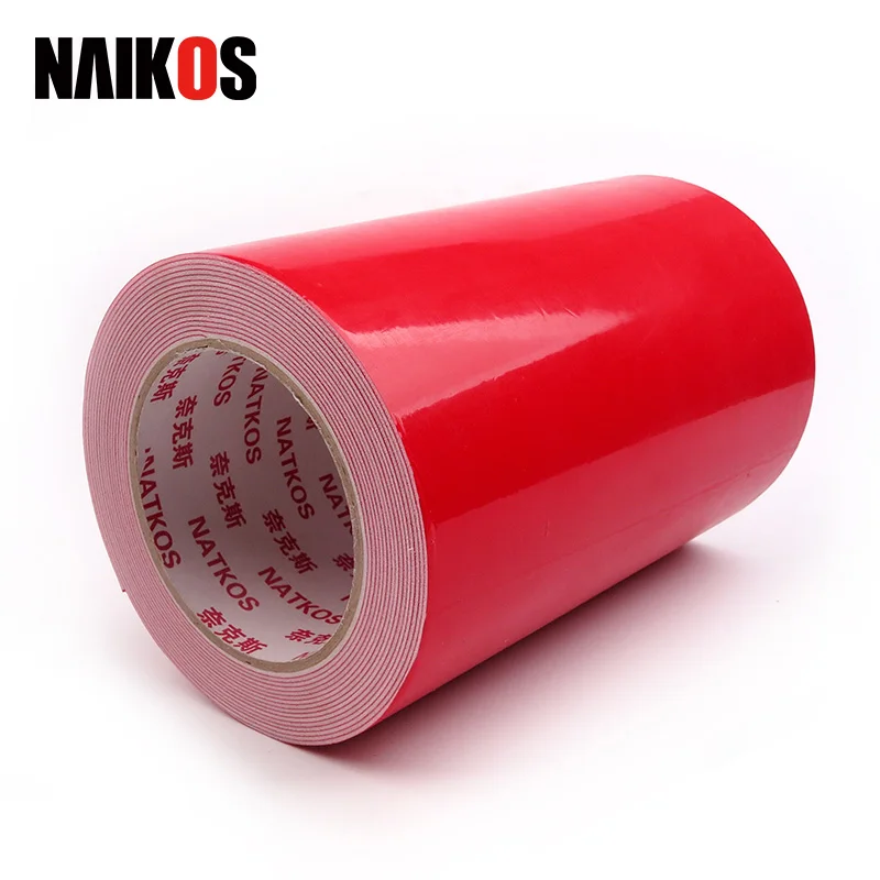 Red White Liner Double-sided PE Foam Tape Black And White Color Customized Acrylic Adhesive  For Mounting