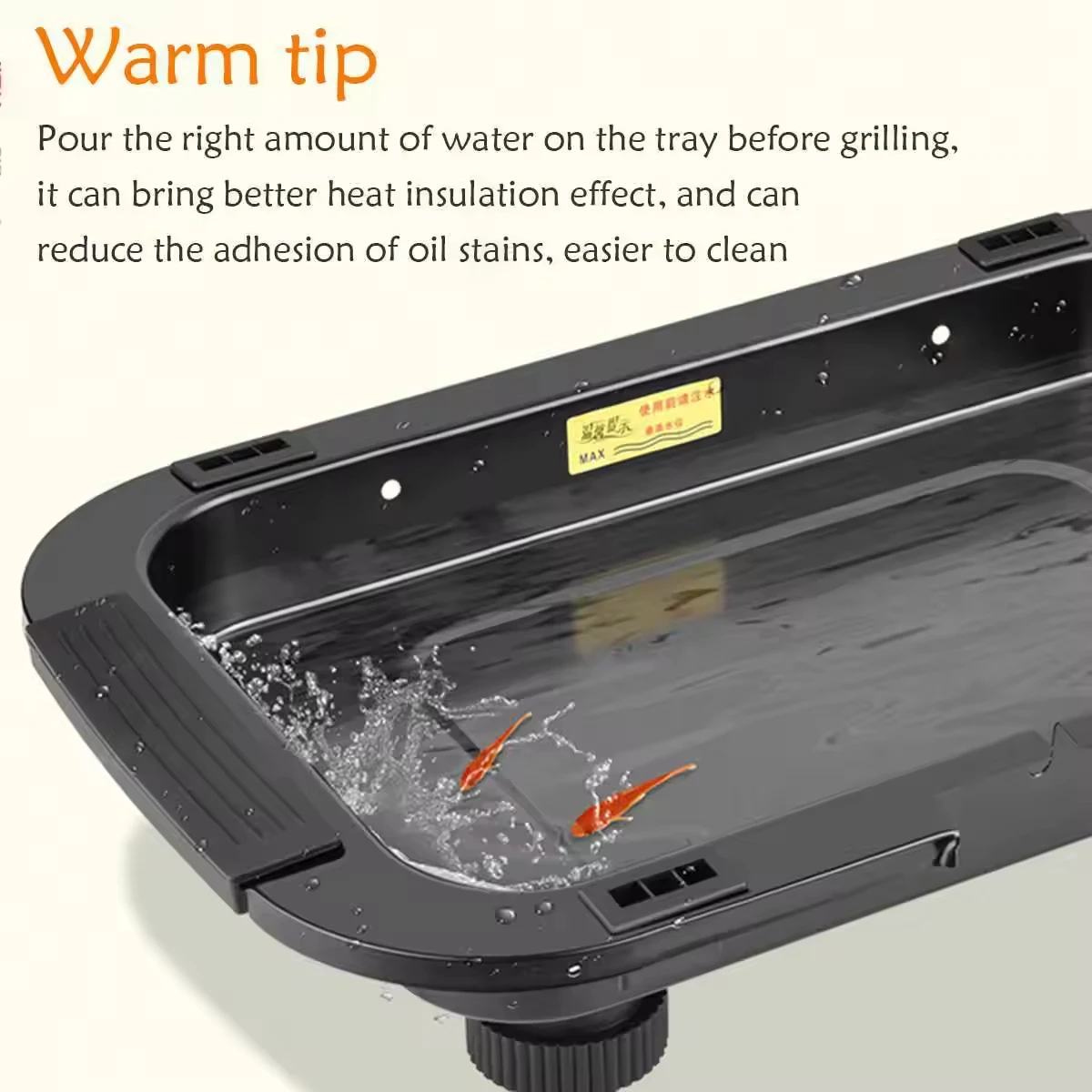 Electric Barbecue Grill Barbecue Non Stick 2000W Temperature Control Smokeless Barbecue Grill Griddle Table Top