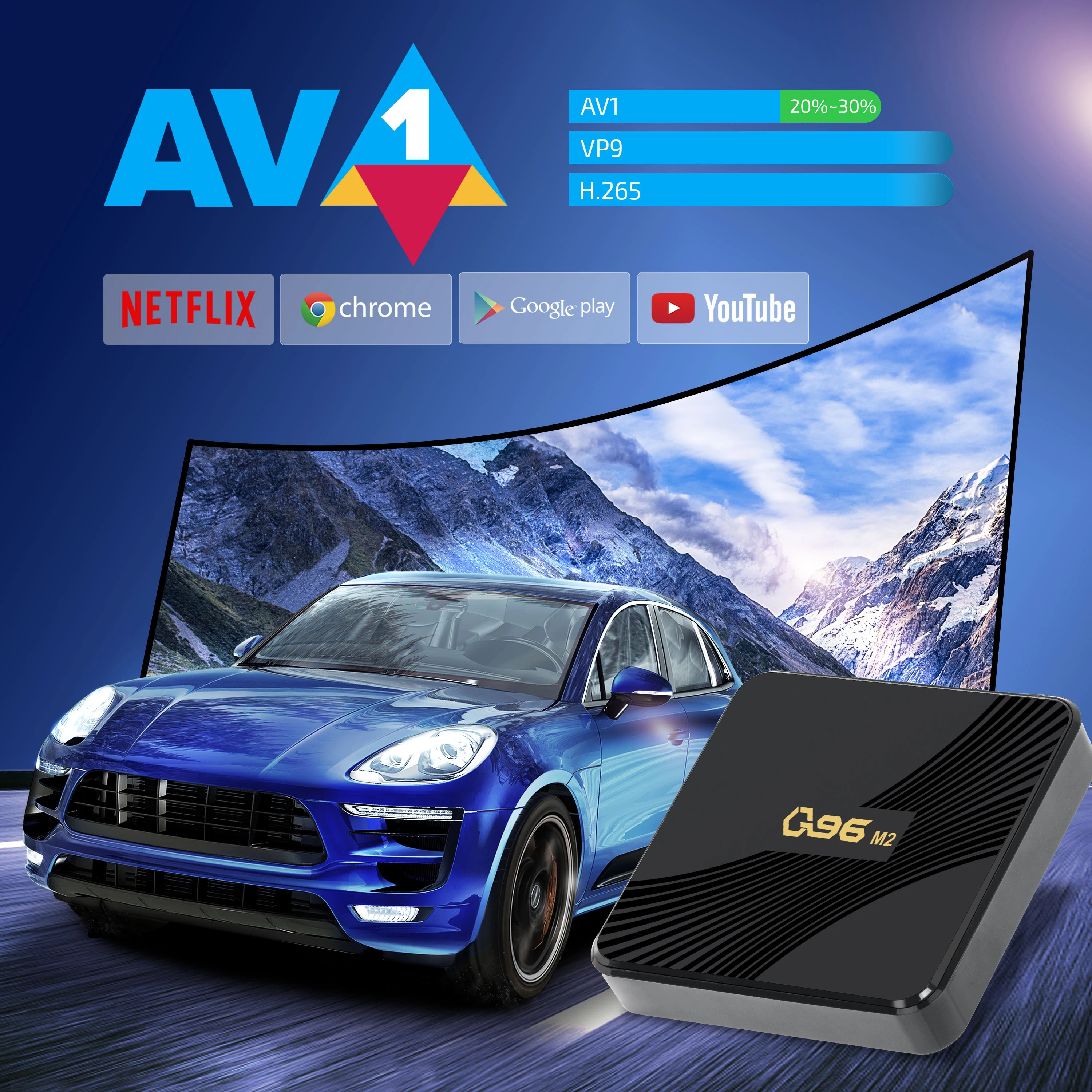 BYINTEK Q96 M2 4K Android 11 international cheapest smart black TV BOX with 16 ROM support 3D games video hd