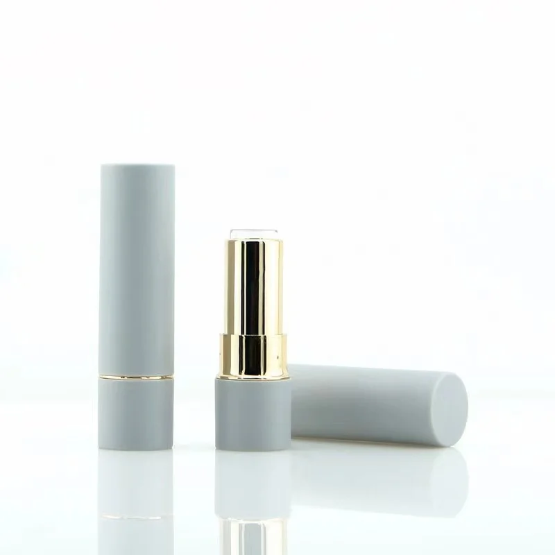 Factory spot wholesale 12.1mm Round light green yellow multicolor lipstick tube professional custom logo personal label