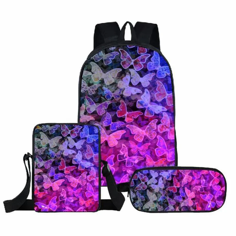 3PCS Custom Your Own Image Backpack Boys Girls Student Custom Print Blank Sublimation Backpack Set For School