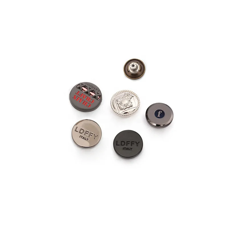 Customized latest design Logo Metal Snap Button Sustainable Zinc Alloy  Button for Garment Accessories and Crafts for Clothes
