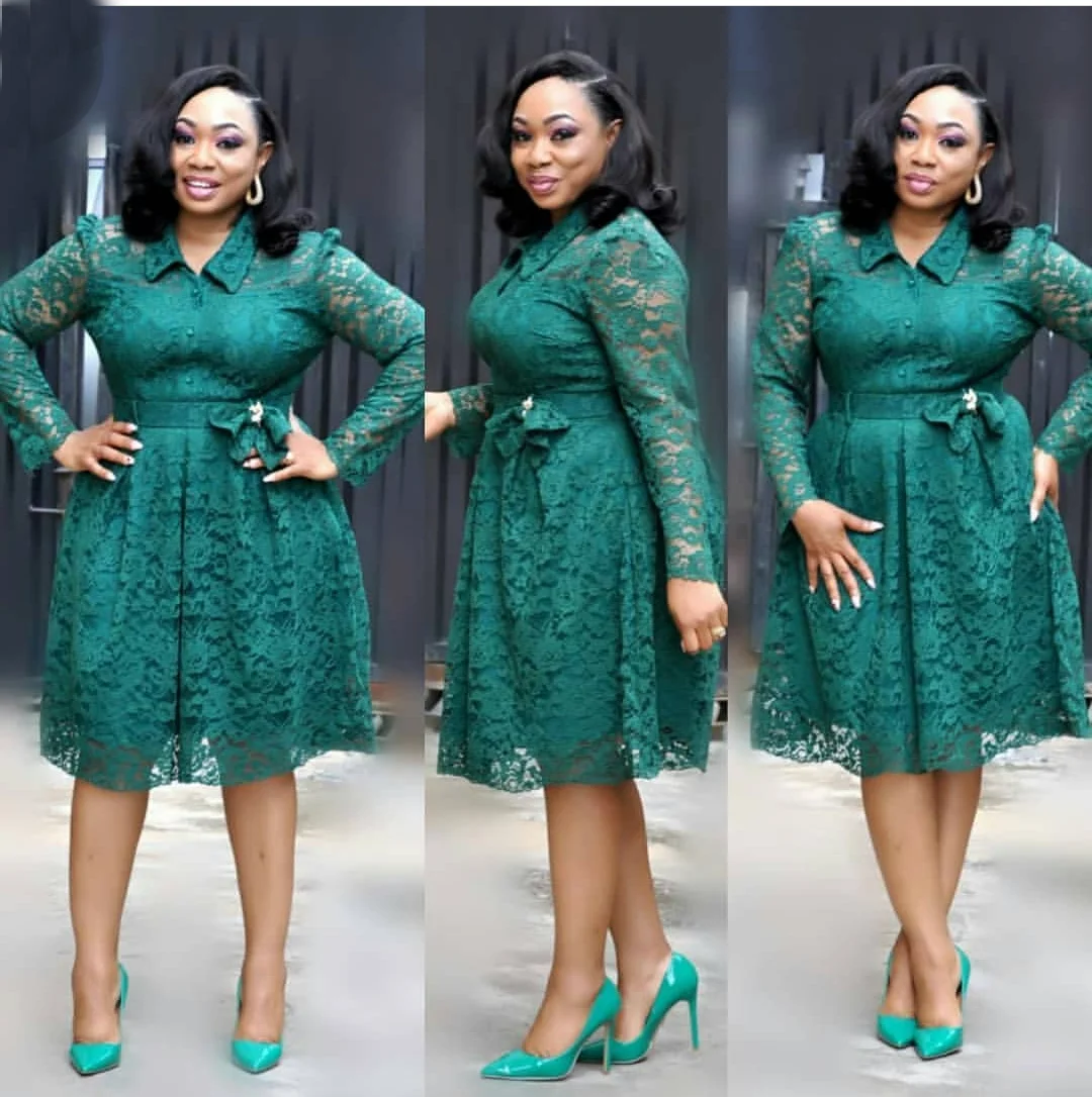 Lace African Turkey Women Fashion Long Sleeve kaftan abaya islamic dress For Ladies Casual Style Wear