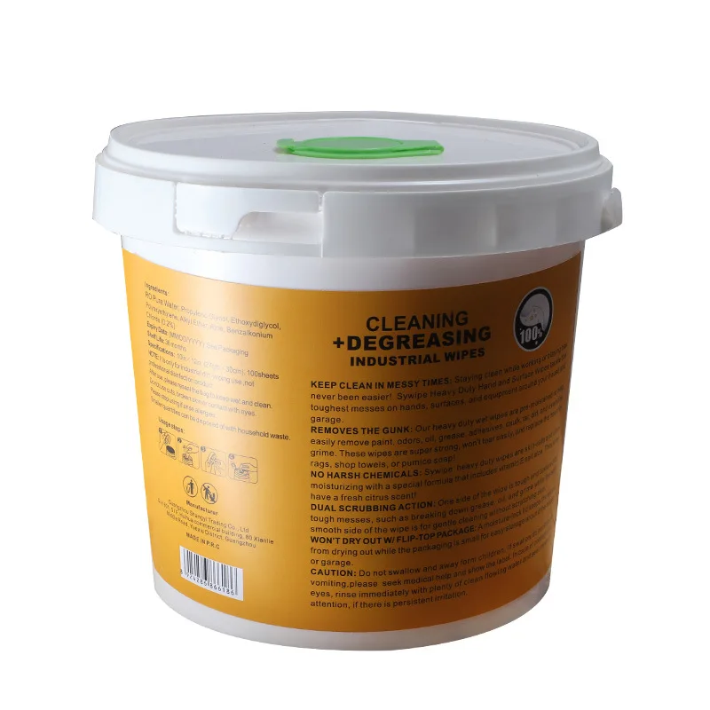 Fast and easy industrial wet wipes multipurpose industrial wipes