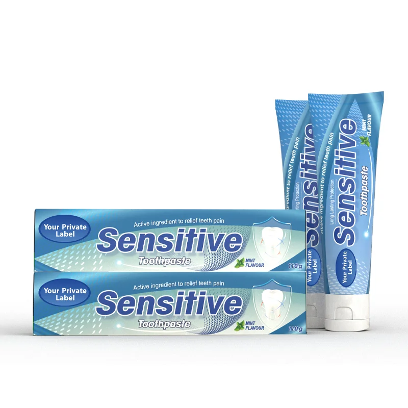 Sensitive Relief & Teeth Whitening Anti plaque Fluoride Free SLS Free Toothpaste For Sensitive Teeth