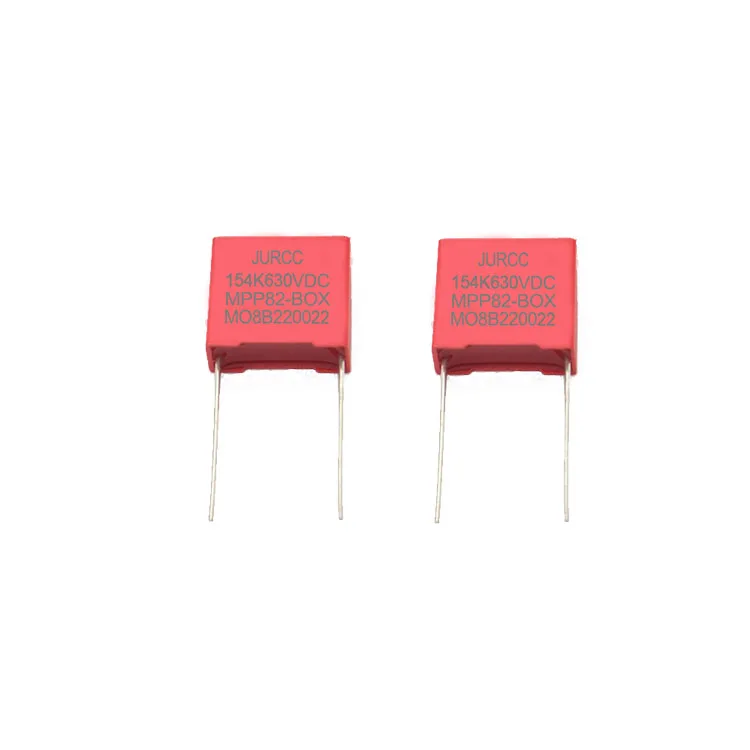 Jurcc 630vdc Cbb22 Cbb 150nf P10mm металлизированная пленка конденсатор с алюминиевой крышкой, 630v154j 630v 154 50vdc 0,15 мкФ 5% пленочные конденсаторы 154j 450vdc