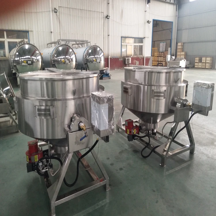 High quality  boiling sugar machine automatic jacketed kettle with stirrer automatic food cooking machine