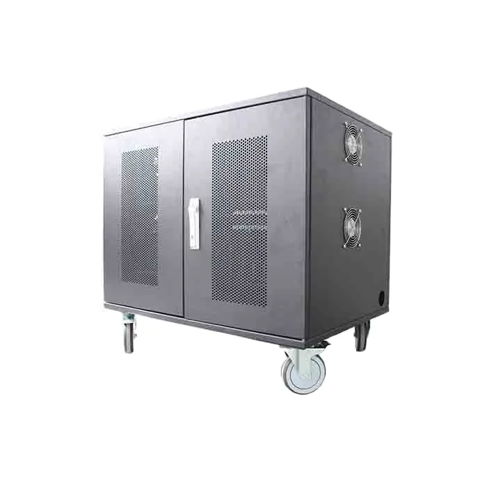 Metal Material 40 Bays Removable USB 2.0 2.4A Laptop Charging Trolley