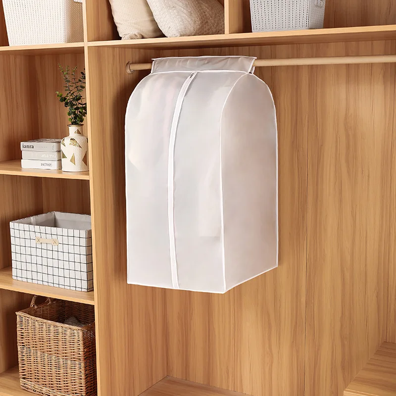 Hot Sale Factory Wholesale Customized Print LogoSize Colors Washable PEVA Transparent Suit Bag Custom Garment Bags