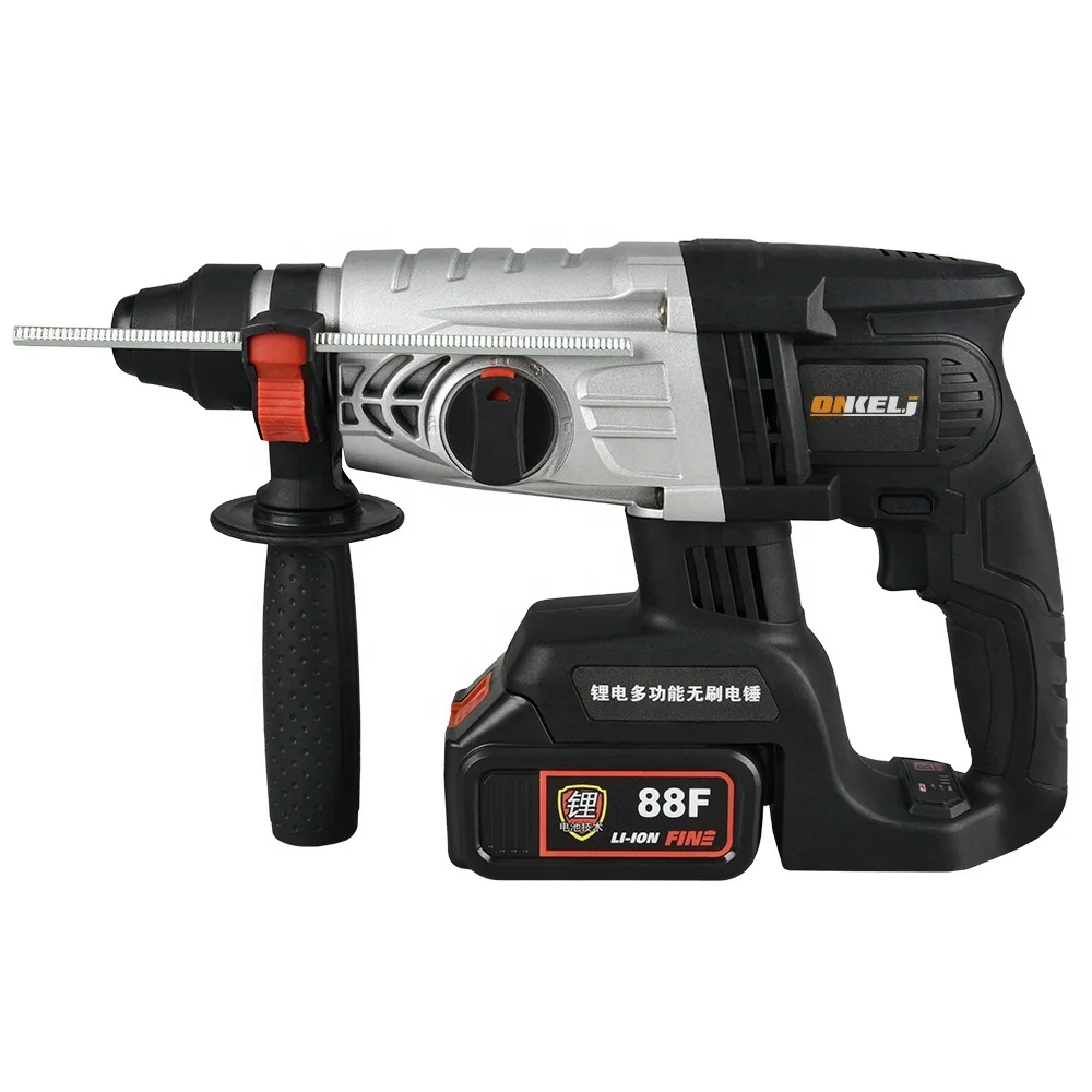 Industrial Grade Power Impact Electric Hammer Drill with Shocks D-Handle,Function and Adjustable Soft Grip Handle Hammer Drill