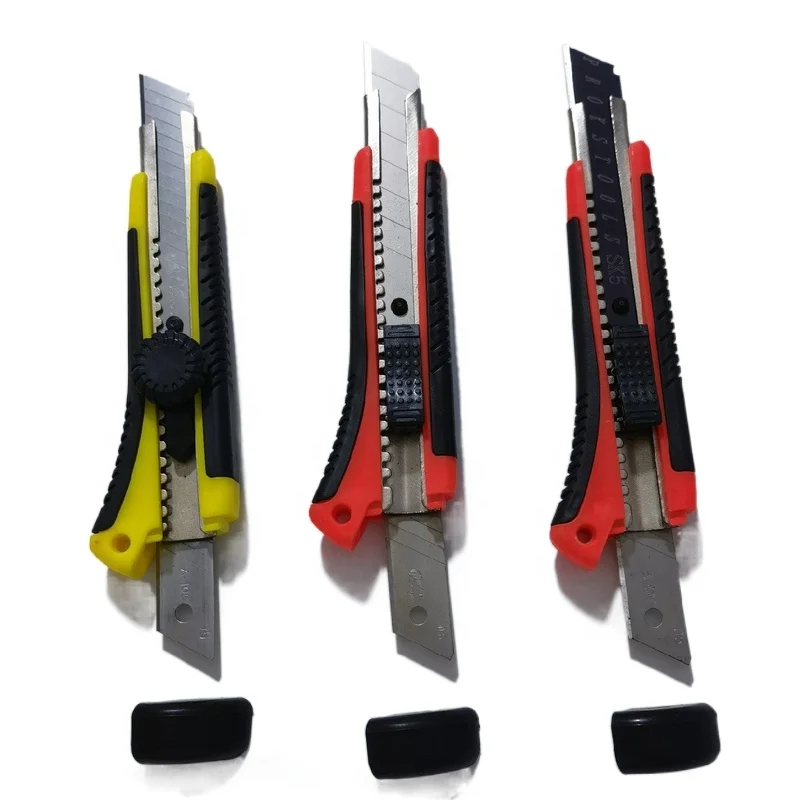 soft surface handle box cutter  comfortable grip handle knife