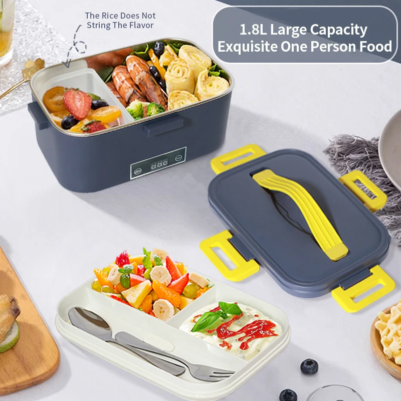 Hot Sale Thermal Lunch Boxes Keep Warmer Adult Electric Lunch Box with Thermos Temperature Display