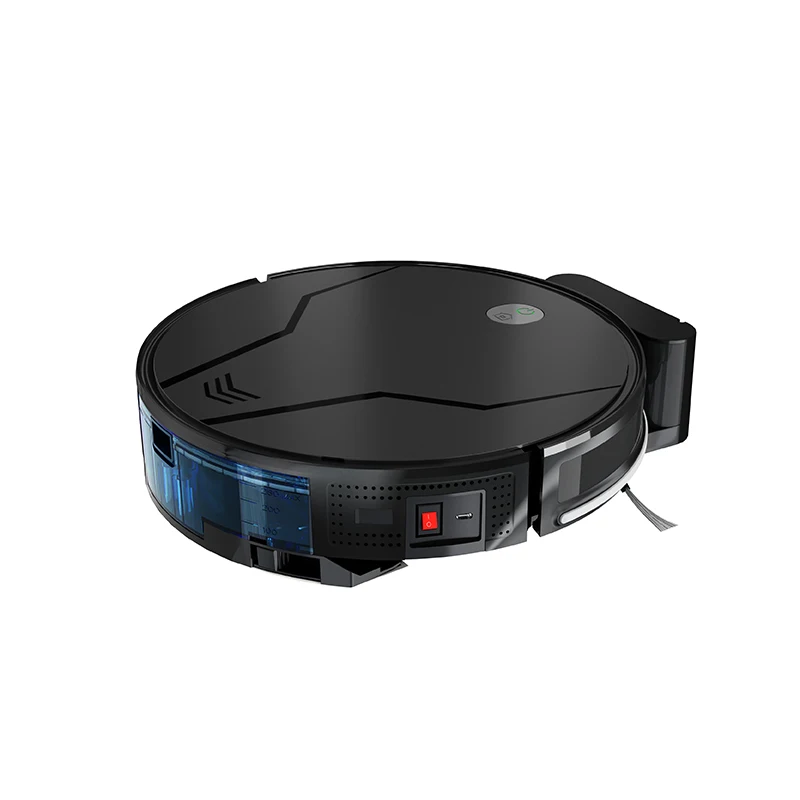 Robot Vacuum Cleaner 2600mAh Automatic Self-Charging Robotic Vacuums For Pet Hair Hard Floors Pile Carpets App Voice Control