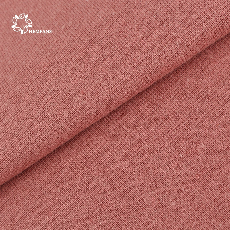 Wholesale eco friendly hemp organic cotton spandex stretch jersey fabric