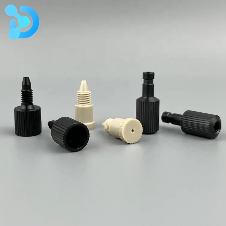 hplc peek nuts  ICP sample introduction nebulizers peek screw