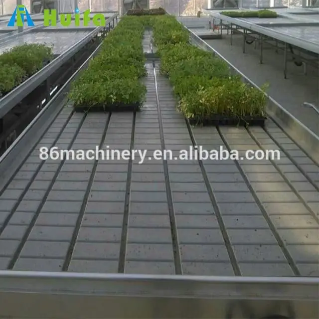 Hemp Grow Abs Plastic Nft Rolling Bench 4x8 Rolling Flood Table Grow Trays For Plants