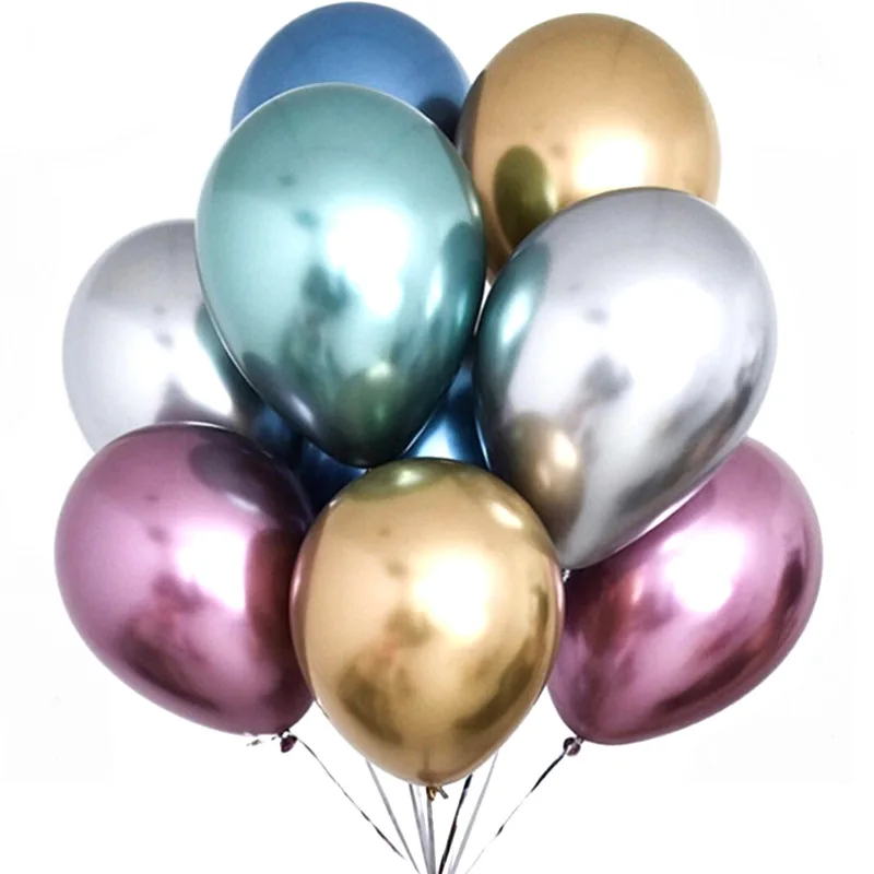 Metal Latex Balloons Birthday Party Decoration Wedding Decoration 5inch 10inch 12 Inch Round China New Year 100 Pcs/ Bag FX-0247