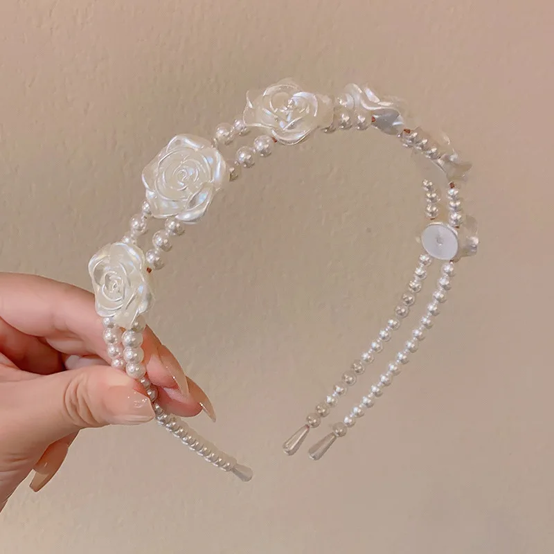 Stylish Pearl Hairband Headband Fashionable Hair Accessory for Yoga Babies Girls Women