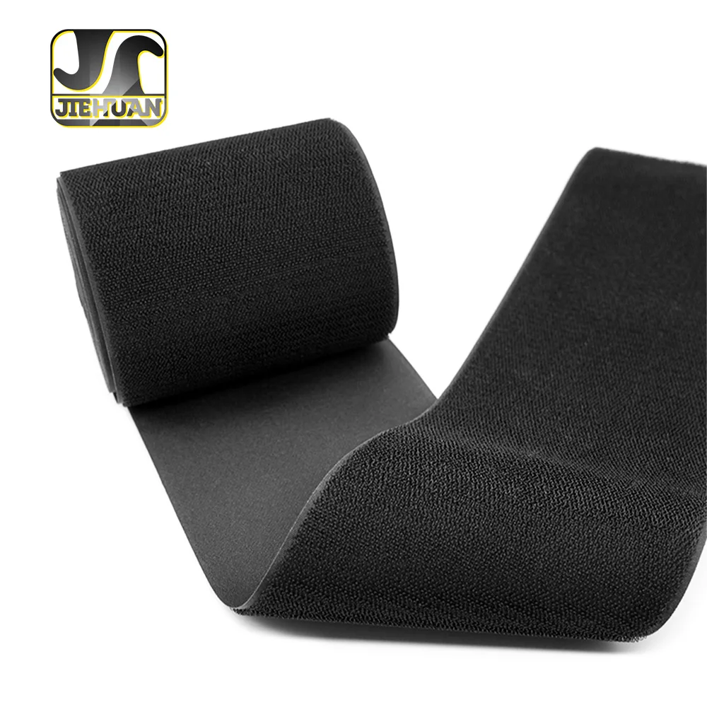 Поставщик Jiehuan, индивидуальный экологичный крючок и петля, микро-велюровая лента, медицинское оборудование, черная лента, нейлоновая лента
