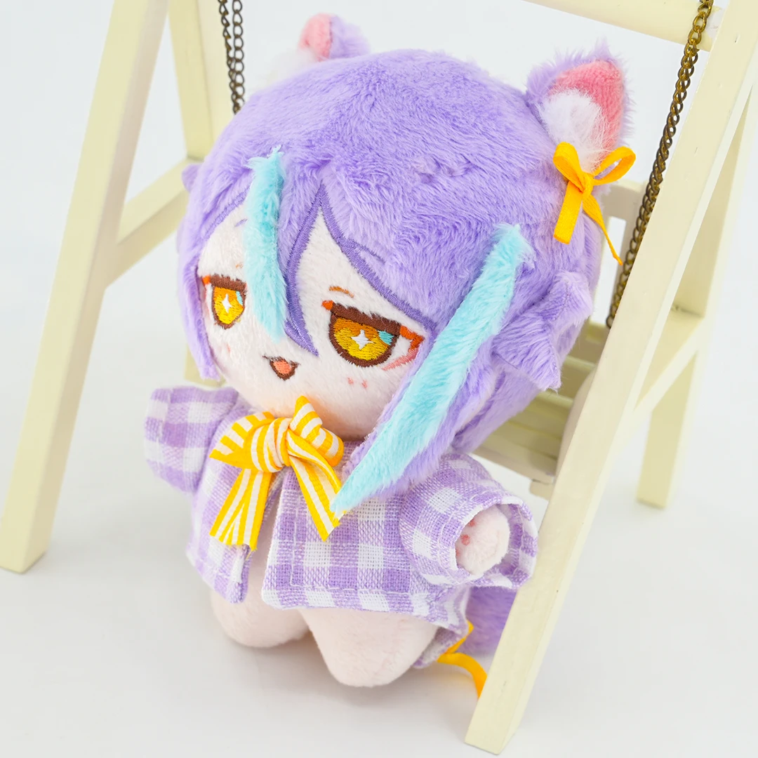 Customized 5 cm 10 cm 15 cm plush toy doll keychain customized animation character plush cotton doll pendant