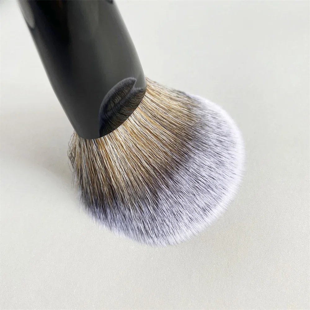 PRO Powder Makeup Brush 50 Black Light Weight Powder Setting Finishing Cosmetic Tool with Soft synthetic Hair