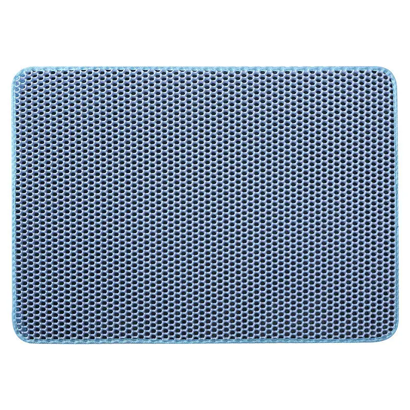 EVA Double layer cat litter mat honeycomb hole concentrated cat litter mat washable pet mat