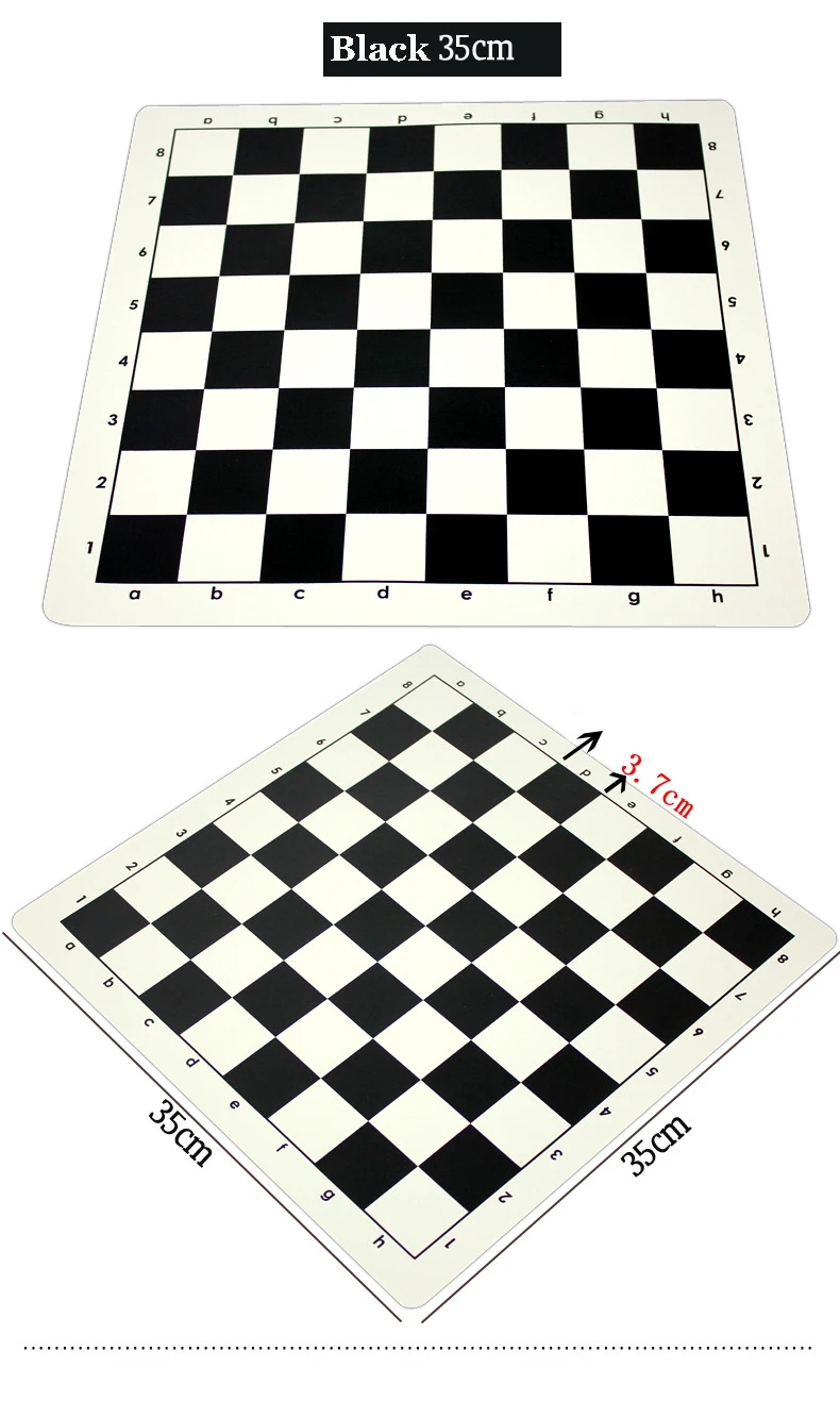 Vinyl Chess Board cheap chess sets Large 20 inch PVC CRAFT Plastic Flex Pad Board
