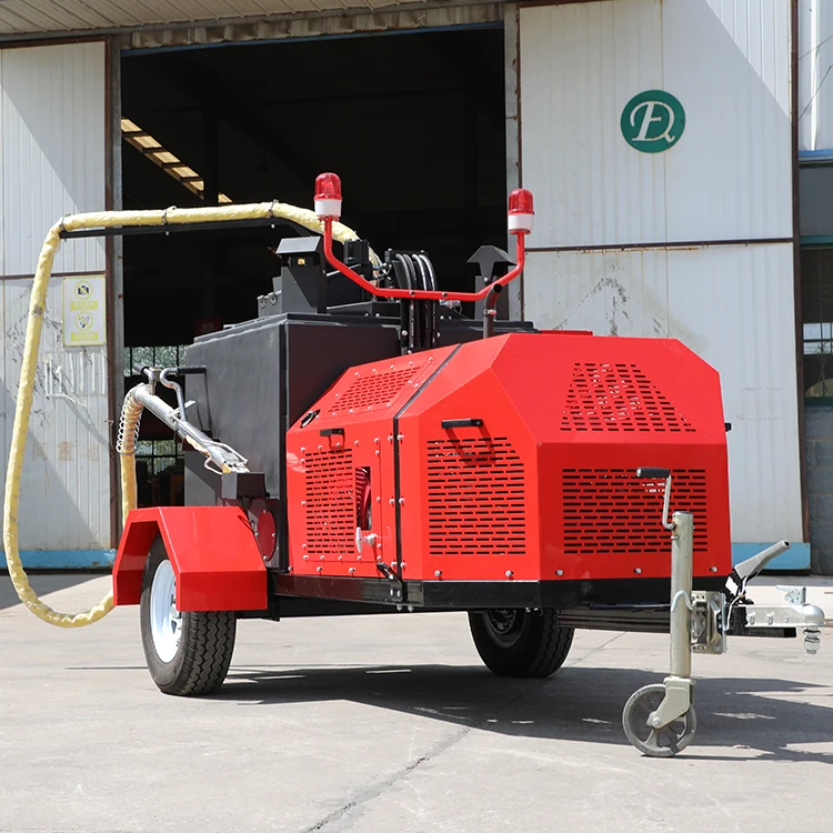 Hot pour sealing machine for asphalt and concrete cracks