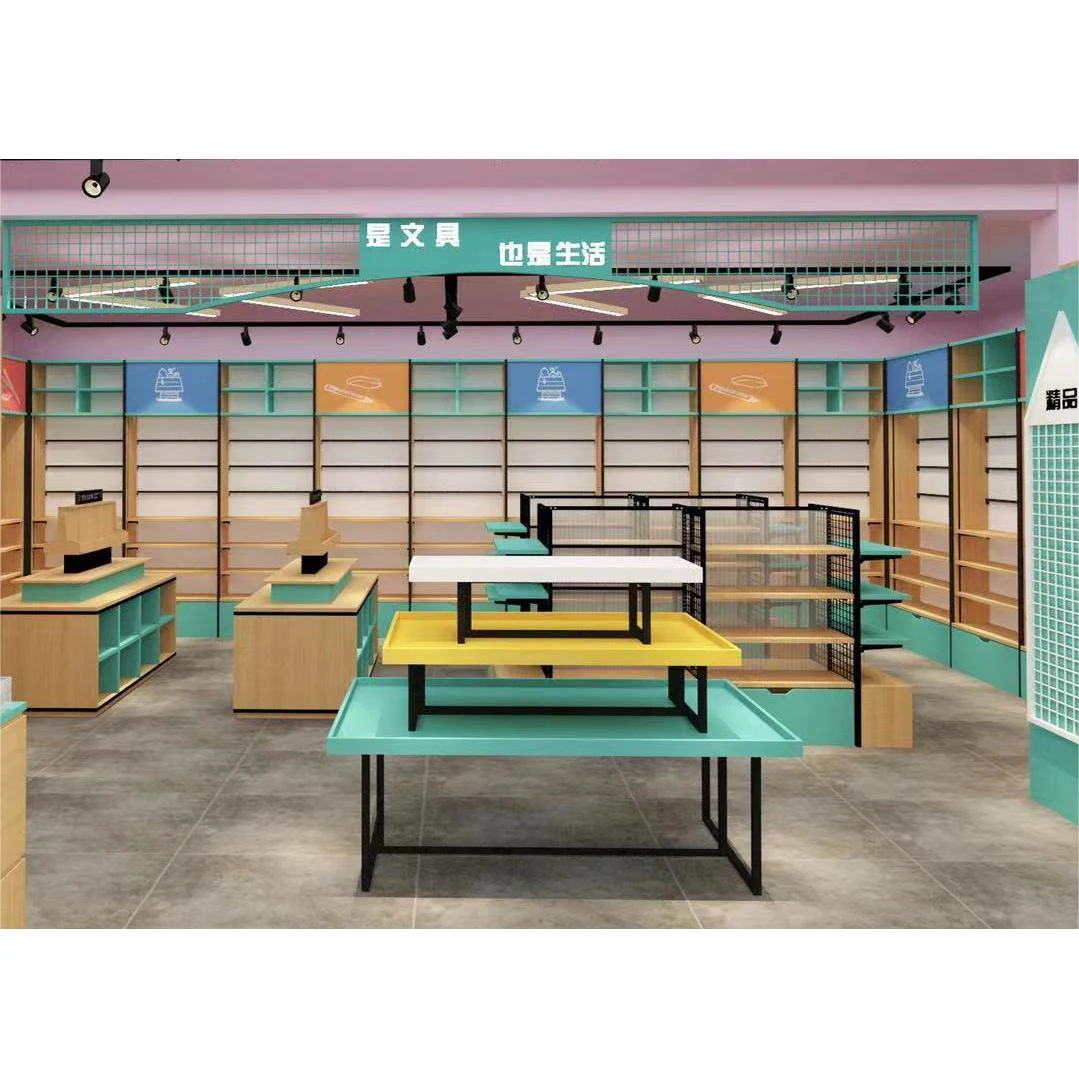 Meicheng Stationery Shop Furniture Book Shelves Metal Shelf Bookcase Storage Rack Boutique Shelves Fixtures For Retail Store