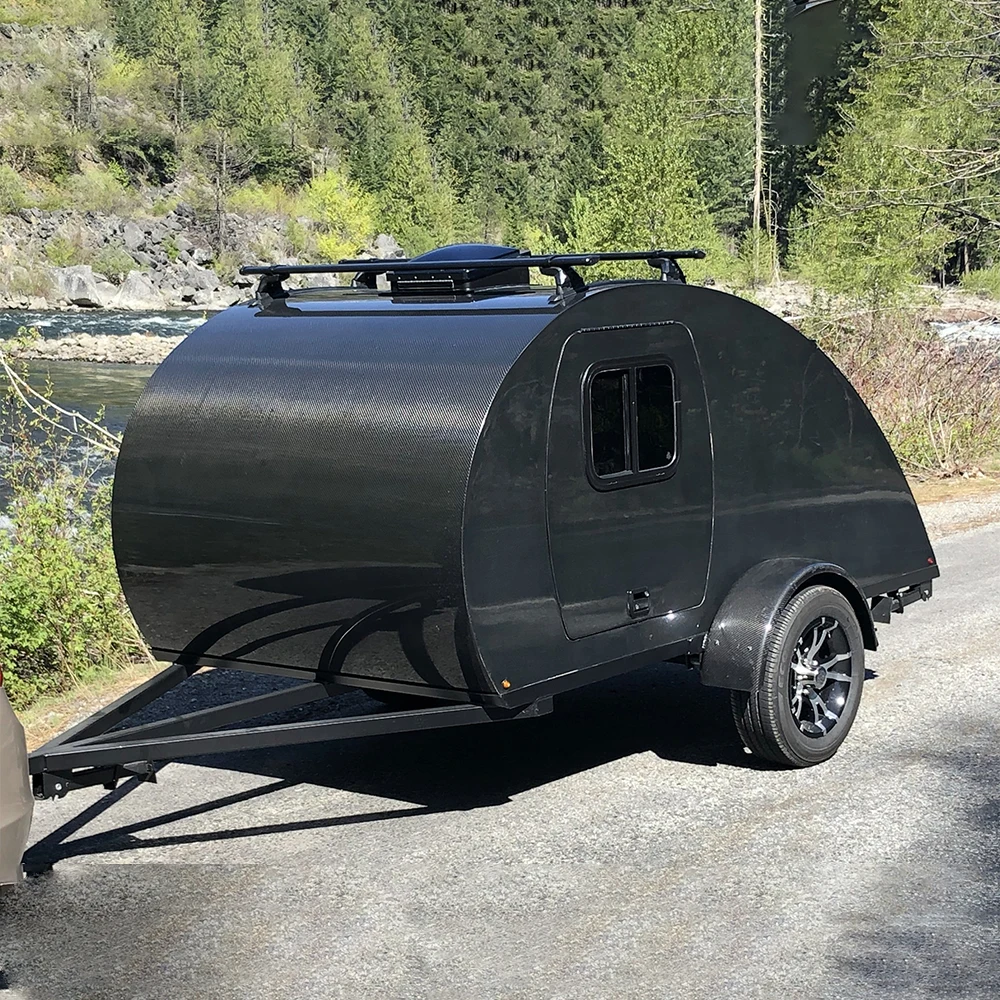 EcoCampor DIY легкий каплёночный трейлер для кемпинга со световым Люком