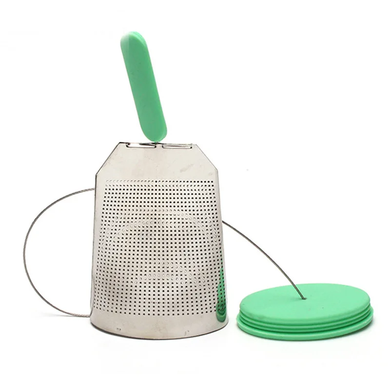 New Design Tea Bag 304 Stainless Steel Tea Infuser with Silicone Parts