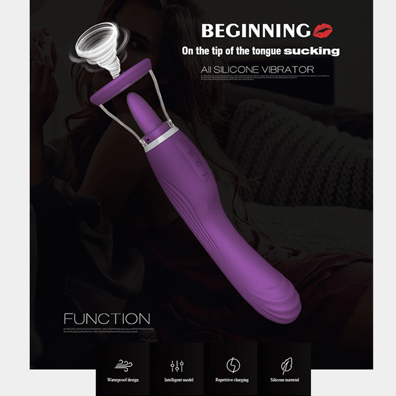 G-spot Oral Sex Toys For Woman Nipple Sucking Clitoral Stimulator Sex Licking Tongue  Sucker vibrator dildo vibrator for women