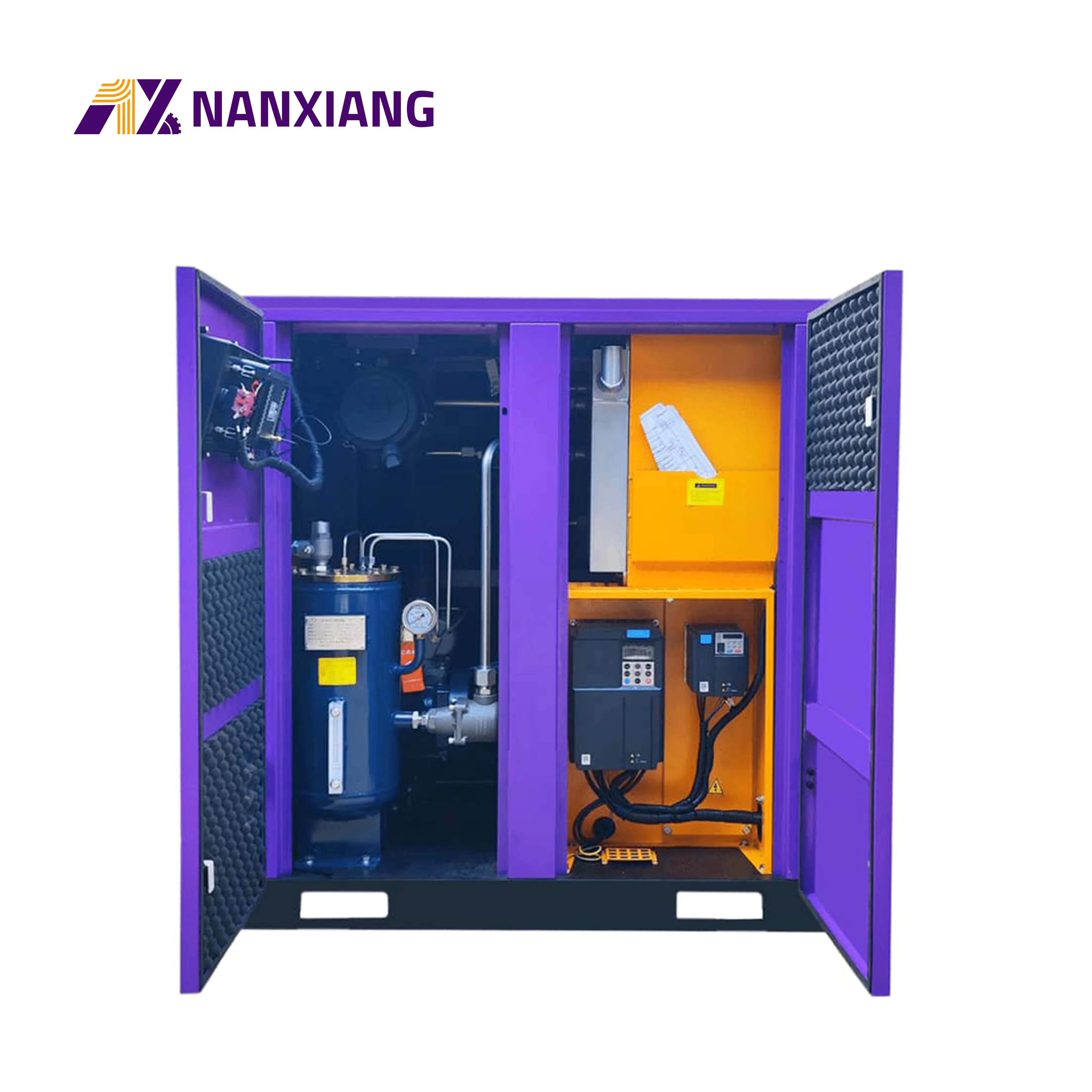 Low Price Electric 37kw 50hp Rotary Screw Air Compressor 240cfm Energy Saving Vsd Screw Air Compressor With Ghh Air End