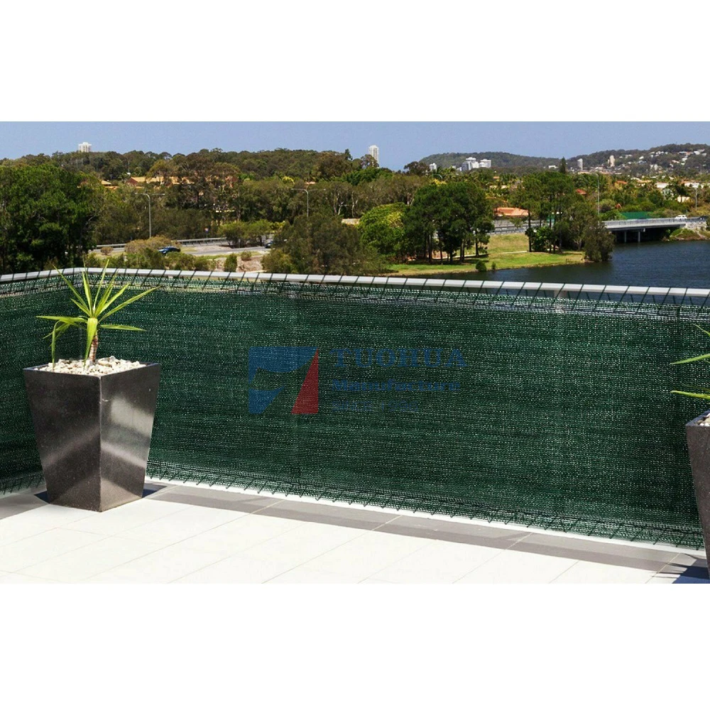 Woven buttonhole sun Shade Net Windbreak Balcony Privacy Fence Screen