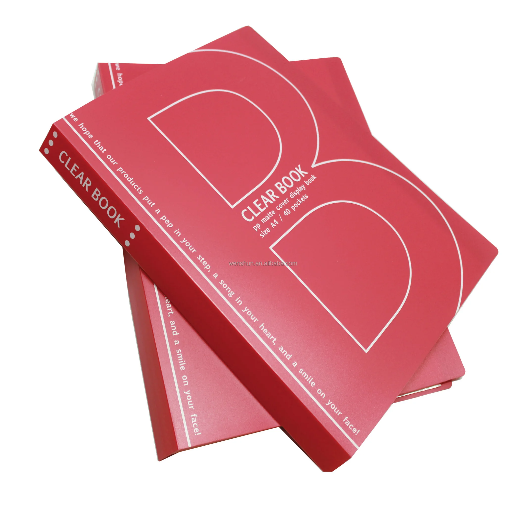 A4 Portfolio Binder 30 Pocket Presentation Binder with Plastic Sleeves Display Book for Artwork/Photo/Document