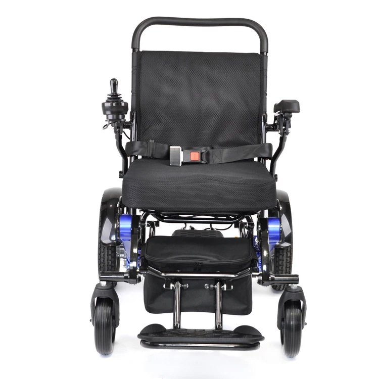 Easy to fold 220W servo motors 2 pcs with lithium battery used electric wheelchairs for free