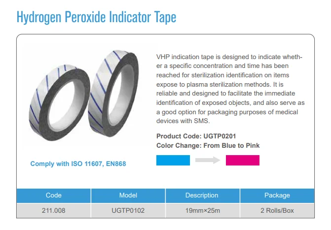 2022 Hot Sale  Autoclave Steam Chemical Sterilization Indicator Tapes for Instrument Packing