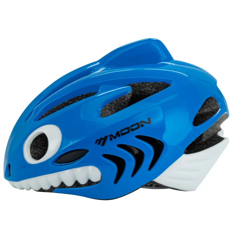 MOON 2022 новый шлем с голубыми рыбками из поликарбоната и пенополистирола защитный мультяшный для катания на коньках детей