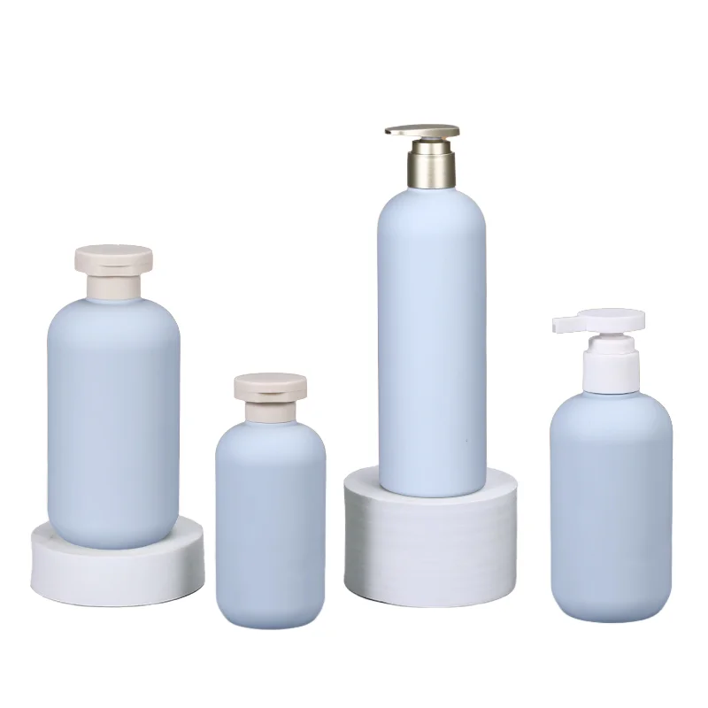 Squeeze Soft Touch Empty Shampoo Conditioner Bottle for Body Lotion Hand wash Cleanser Skin Care Packaging