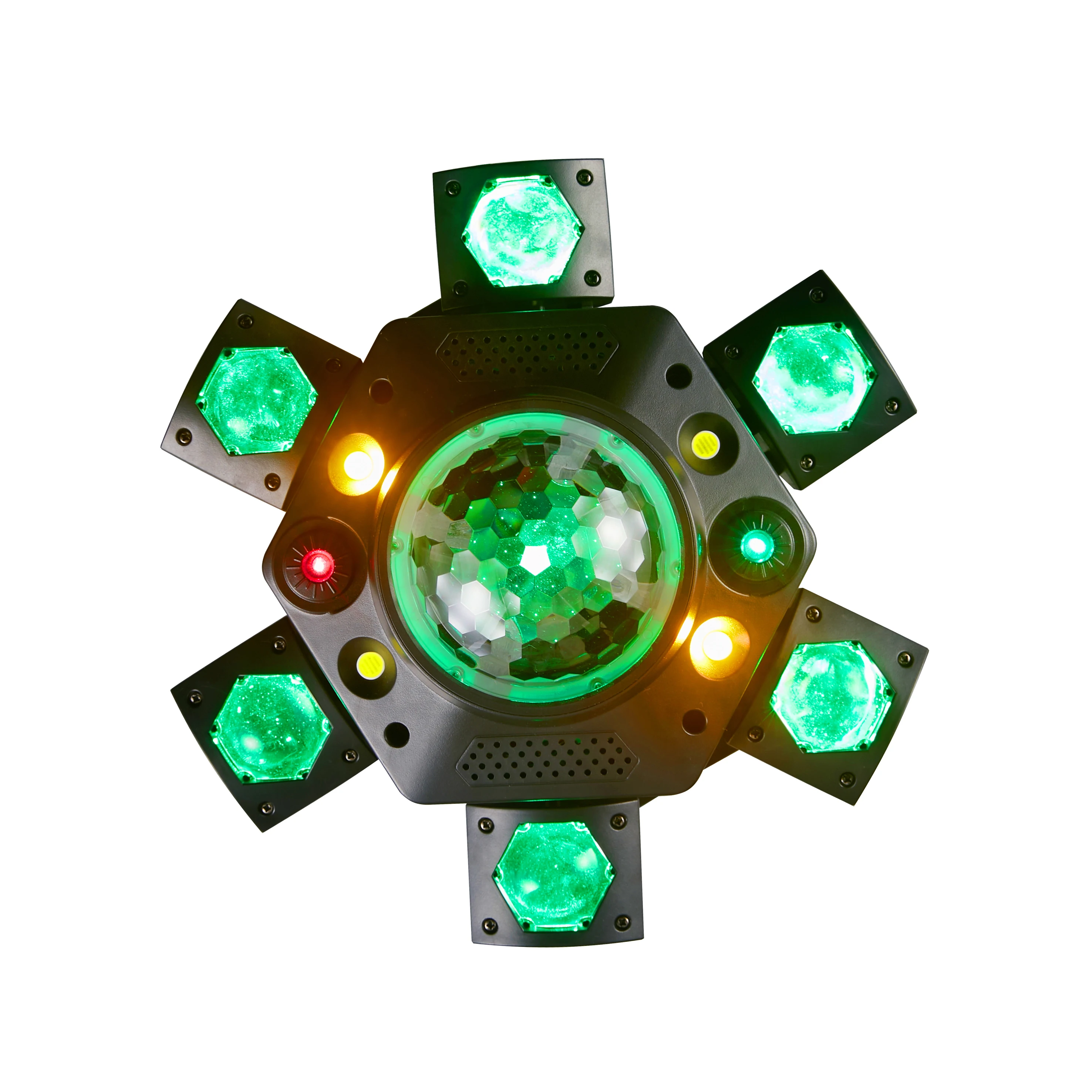 New Hot Sale 120W KaleidoscopeSix armed Little king Kong Smd Rgbw 4IN1 Lamp Strip Rood Groen Laser Stage Light