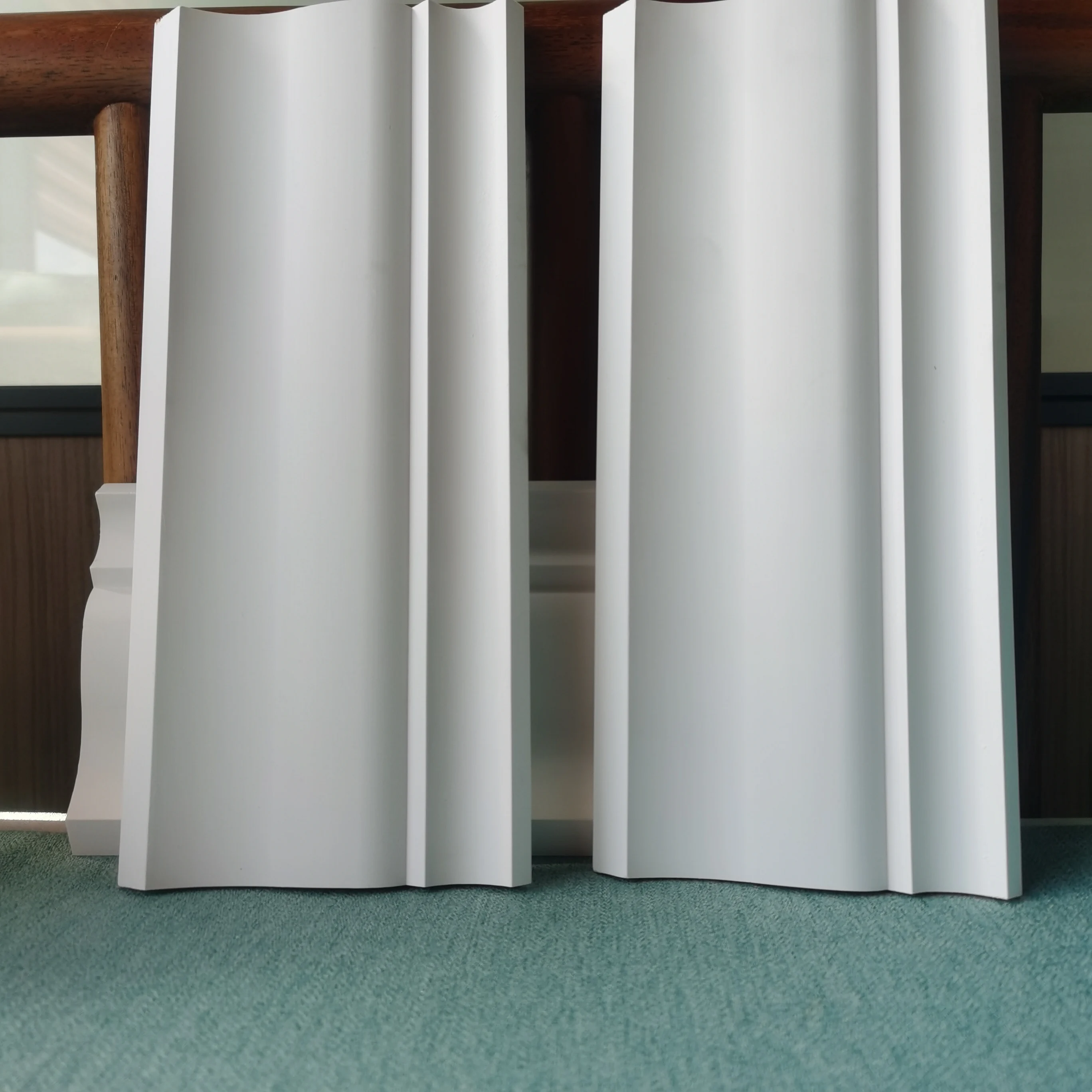 Wood With White Finger Joint Moldings Decorative Finger Joint Wood Window Frame Baseboard Molding