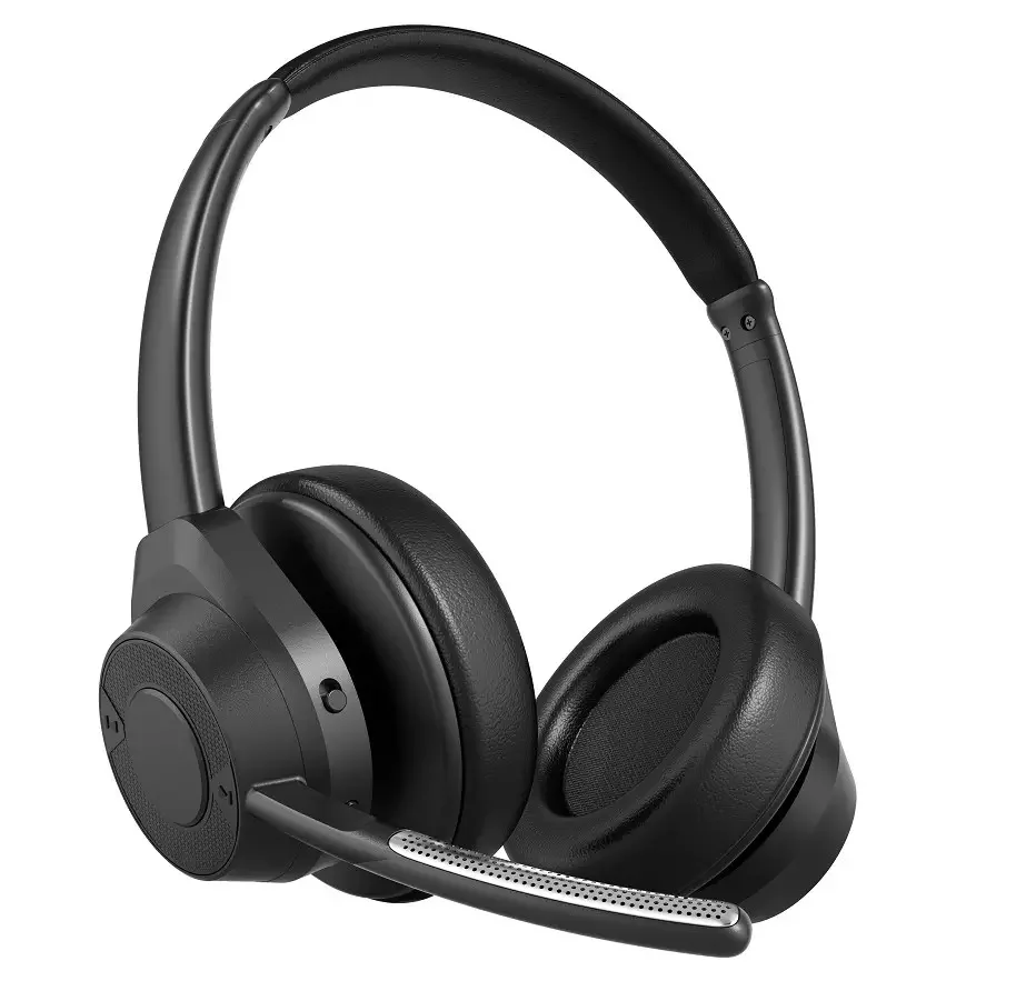 Lantronlife F400 BT Headphones V5.2, Wireless Headphones with Noise Cancelling Microphone, On Ear Wireless Heads