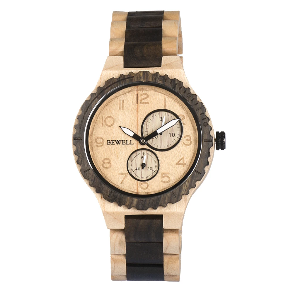 Handmade Custom Wood Quartz Watch Unique Design for Style-Conscious Customers
