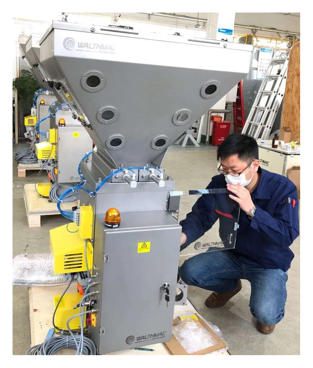 Plastic raw materials loss in weight  feeder mixer peletizadora plastic dana machine